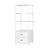 Artiss Bookshelf Display Shelf 2 Drawers 152CM White