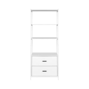 Artiss Bookshelf Display Shelf 2 Drawers 152CM White