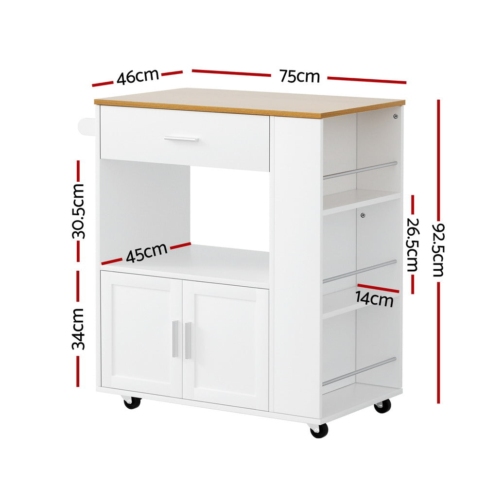 Kitchen Island | Trolley | Rolling Serving Cart