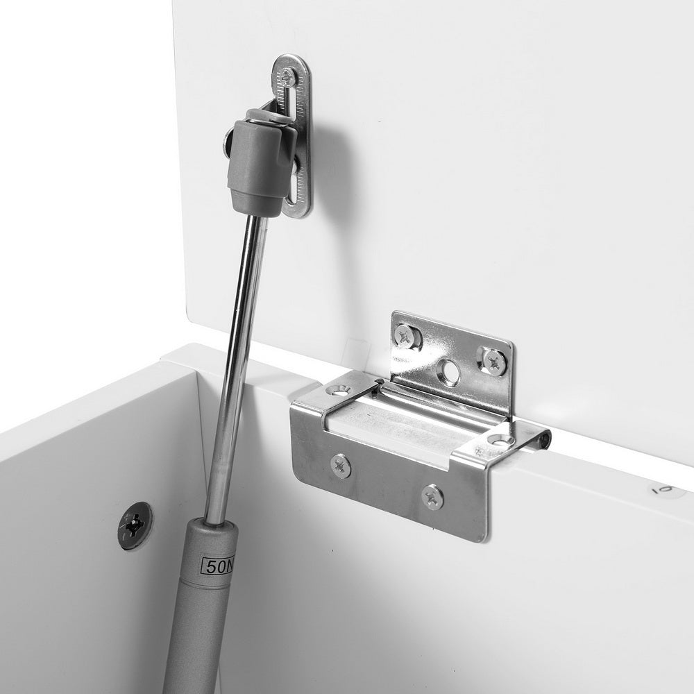 Artiss Storage Ottoman Blanket Box | 140cm | Fluted | Grey