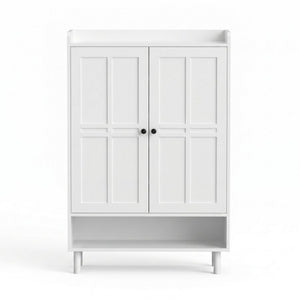 Artiss Shoe Rack Cabinet Storage Cupboard 3 Adjustable Shelves White