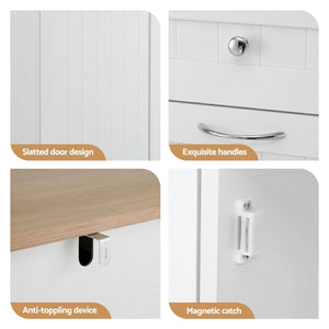 Artiss Buffet Sideboard Cabinet Kitchen Tilt Out Bin Holder Storage Cupboard