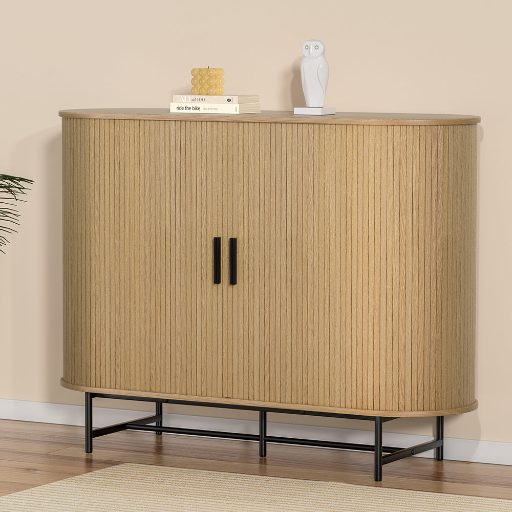 Buffet Sideboard Cupboard | Cabinet | Sliding Doors | Pantry Storage | Oak | PIIA