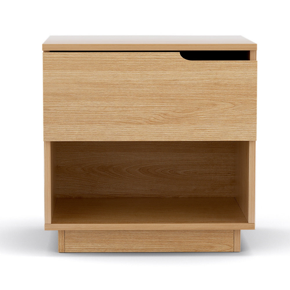 Bedside Table | 1 Drawer + 1 Shelf | Nightstand | Pine