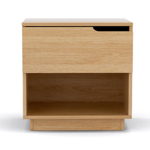 Bedside Table | 1 Drawer + 1 Shelf | Nightstand | Pine