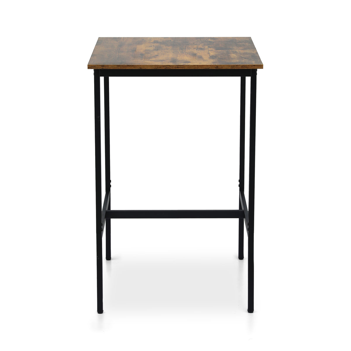 Bar Table | Counter Height | 60x92cm | Vintage Metal | Walnut Top