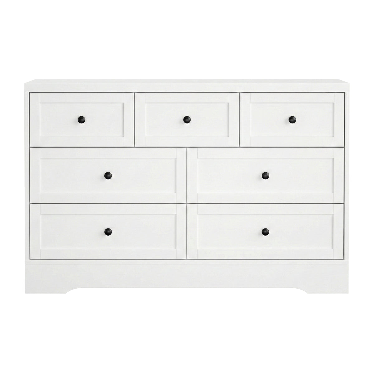 7 Drawer Chest of Drawers | Dresser Cabinet | White