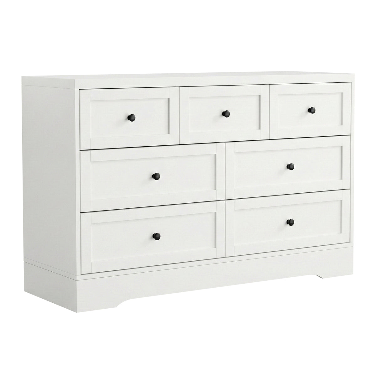 7 Drawer Chest of Drawers | Dresser Cabinet | White