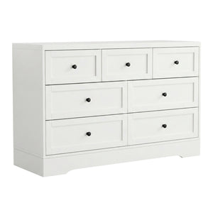 7 Drawer Chest of Drawers | Dresser Cabinet | White