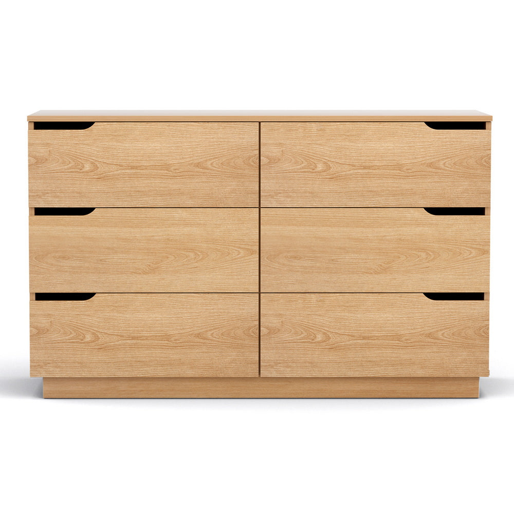 Chest of Drawers | 6 Drawer Dresser | Pine Finish