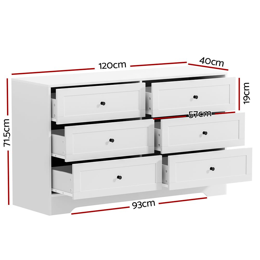 6 Chest of Drawers | LEIF White
