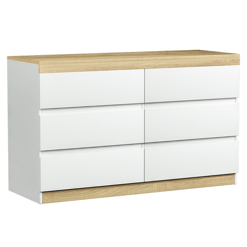 6 Chest of Drawers | Cabinet Dresser Table | Tallboy Storage | Bedroom White