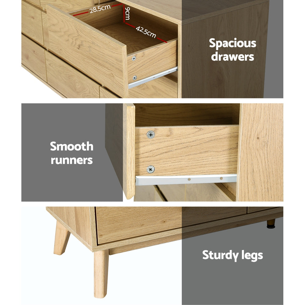 9 Chest of Drawers | Tallboy Cabinet | XAVI Pine