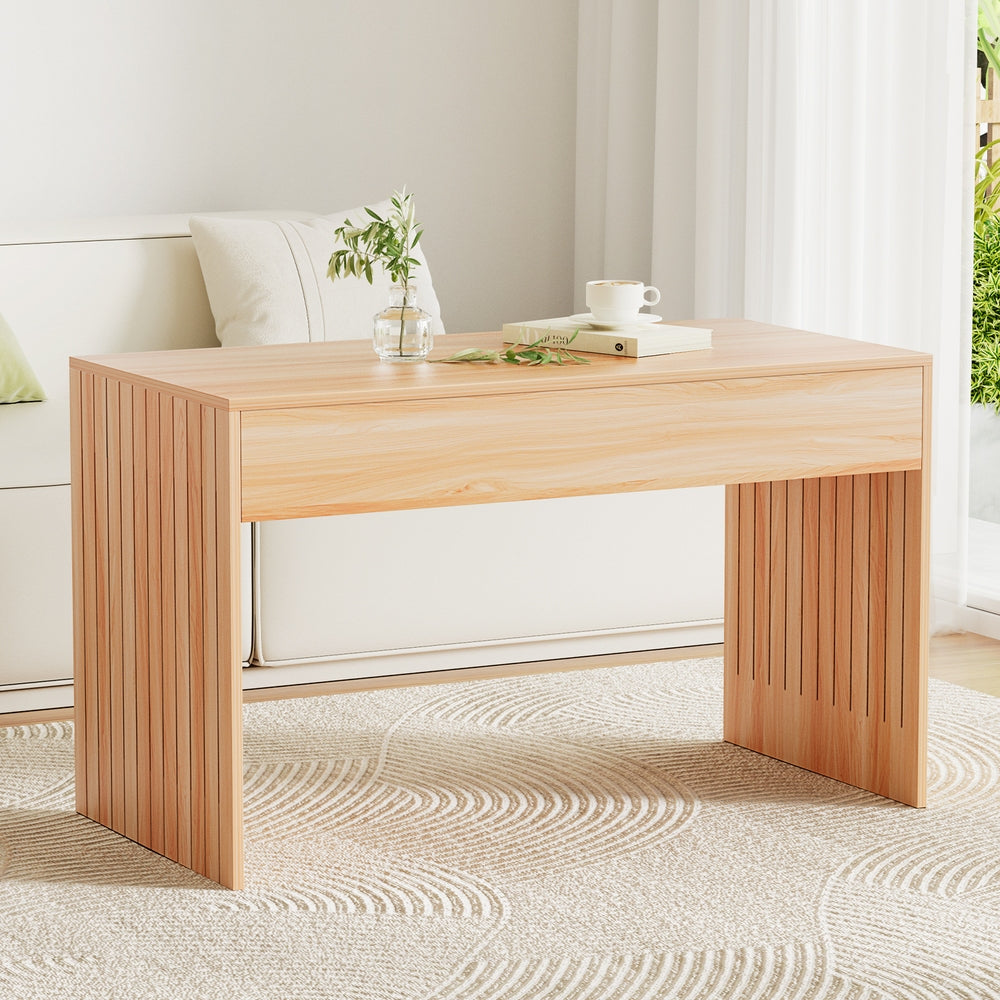 Coffee Table | Rectangle Fluted Side | 100CM