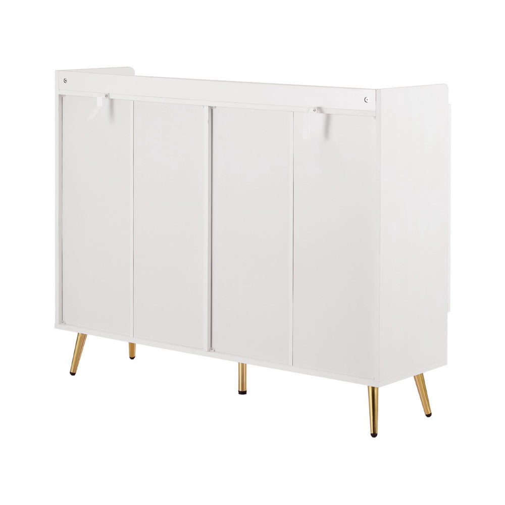 Shoe Rack Cabinet | 5 Tiers | 30 Pairs | White