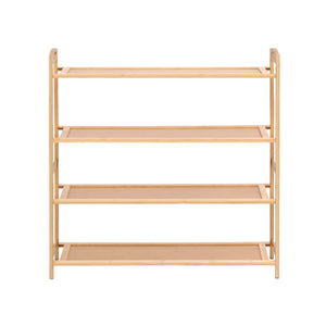 4 Tier Shoe Rack | Bamboo Storage Organiser