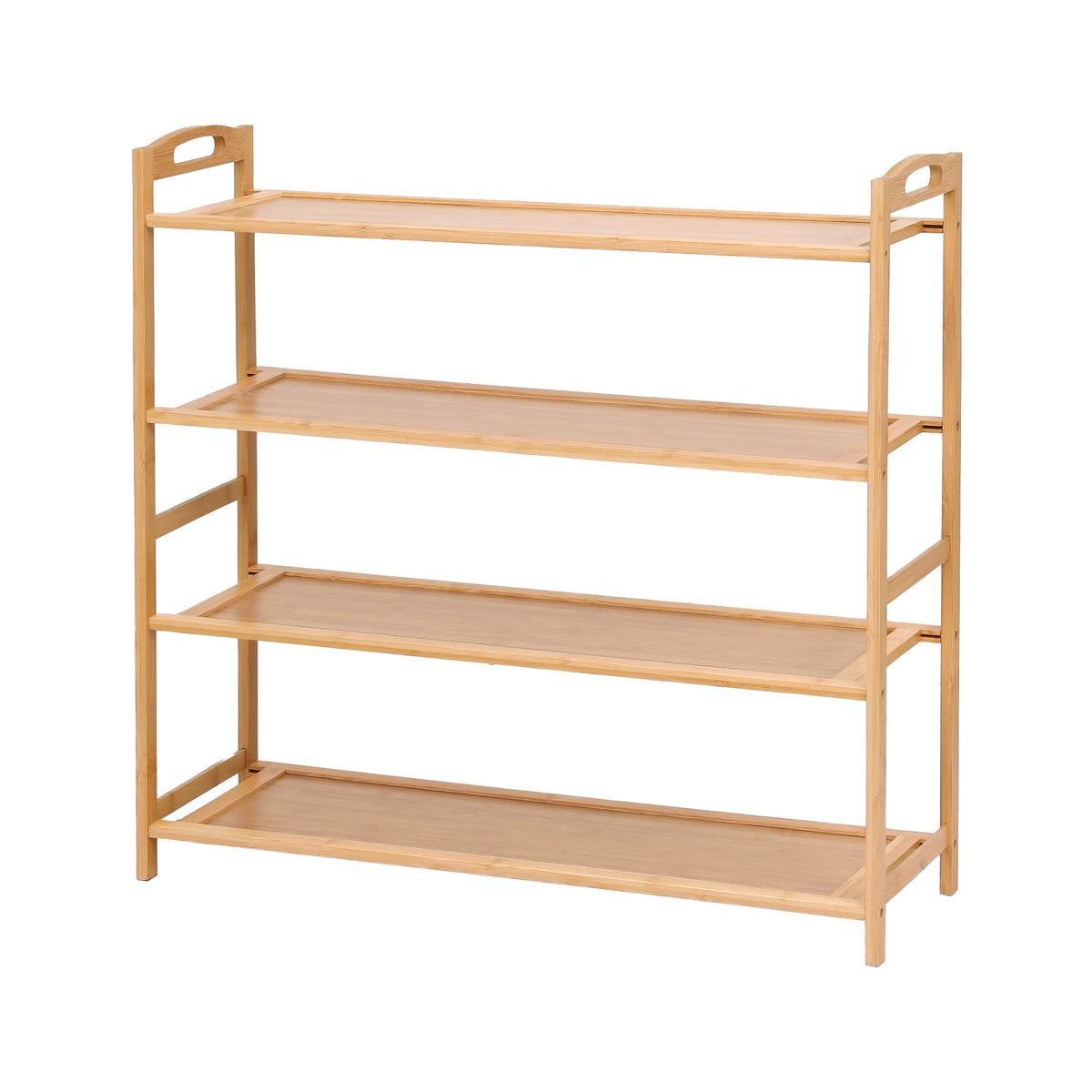4 Tier Shoe Rack | Bamboo Storage Organiser