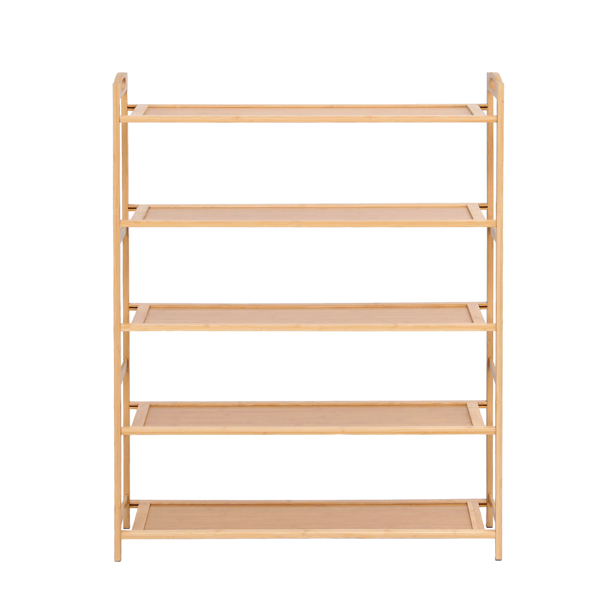 5 Tier Shoe Rack | Bamboo Storage Organiser