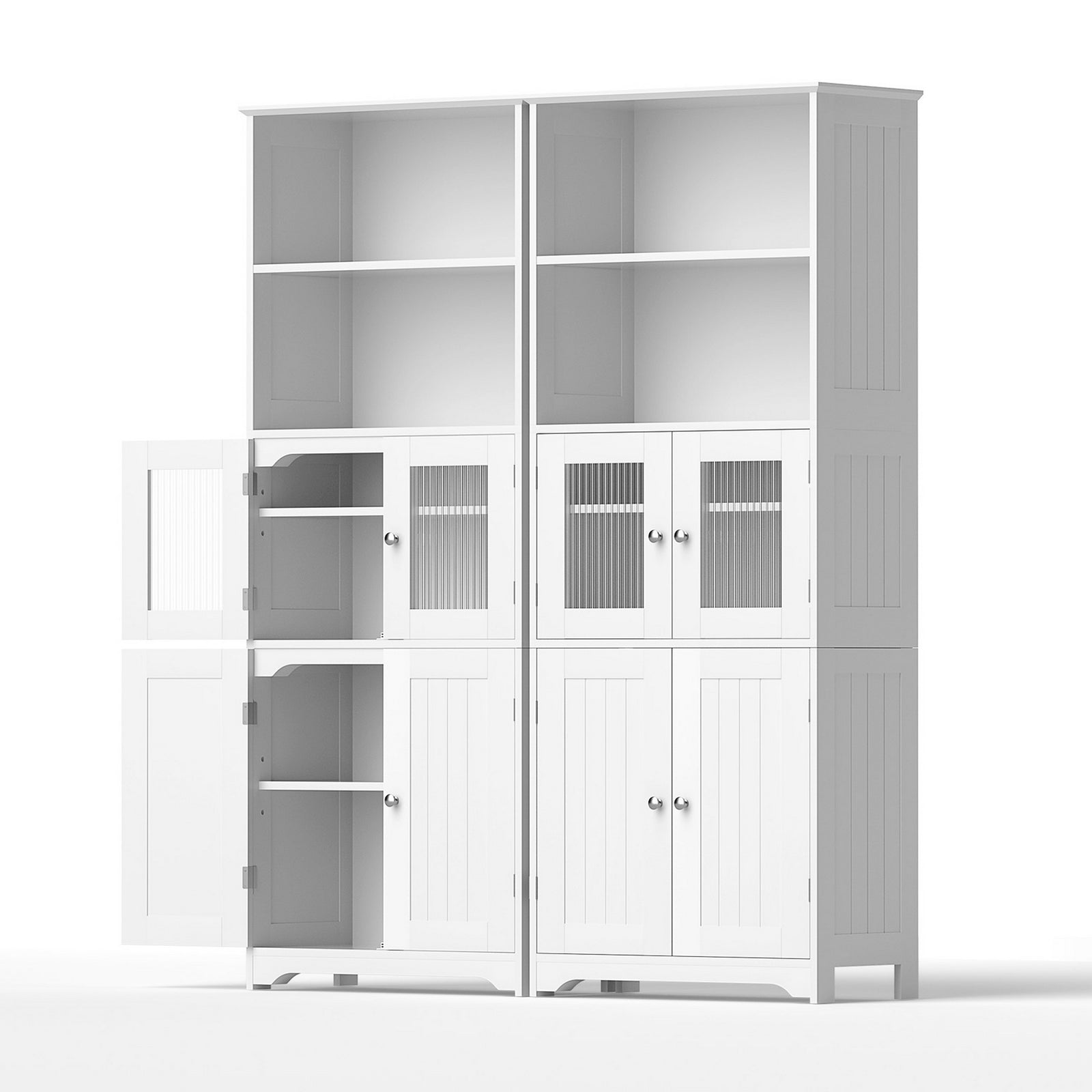 Buffet Sideboard Cabinets | 2 Pack | Kitchen & Bathroom Storage Cupboards