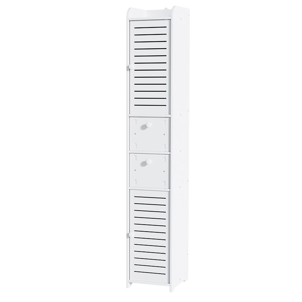 Tall Bathroom Storage Cabinets | 2 Pack | Laundry Cupboards