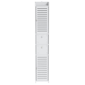 Artiss 2X Bathroom Toilet Storage Cabinet Laundry Tallboy Cupboard