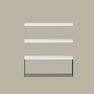 Floating Wall Shelves Set 3pc | Wall Mounted | White
