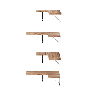 Corner Floating Shelves Set 4pc | Wall Mounted | Wood