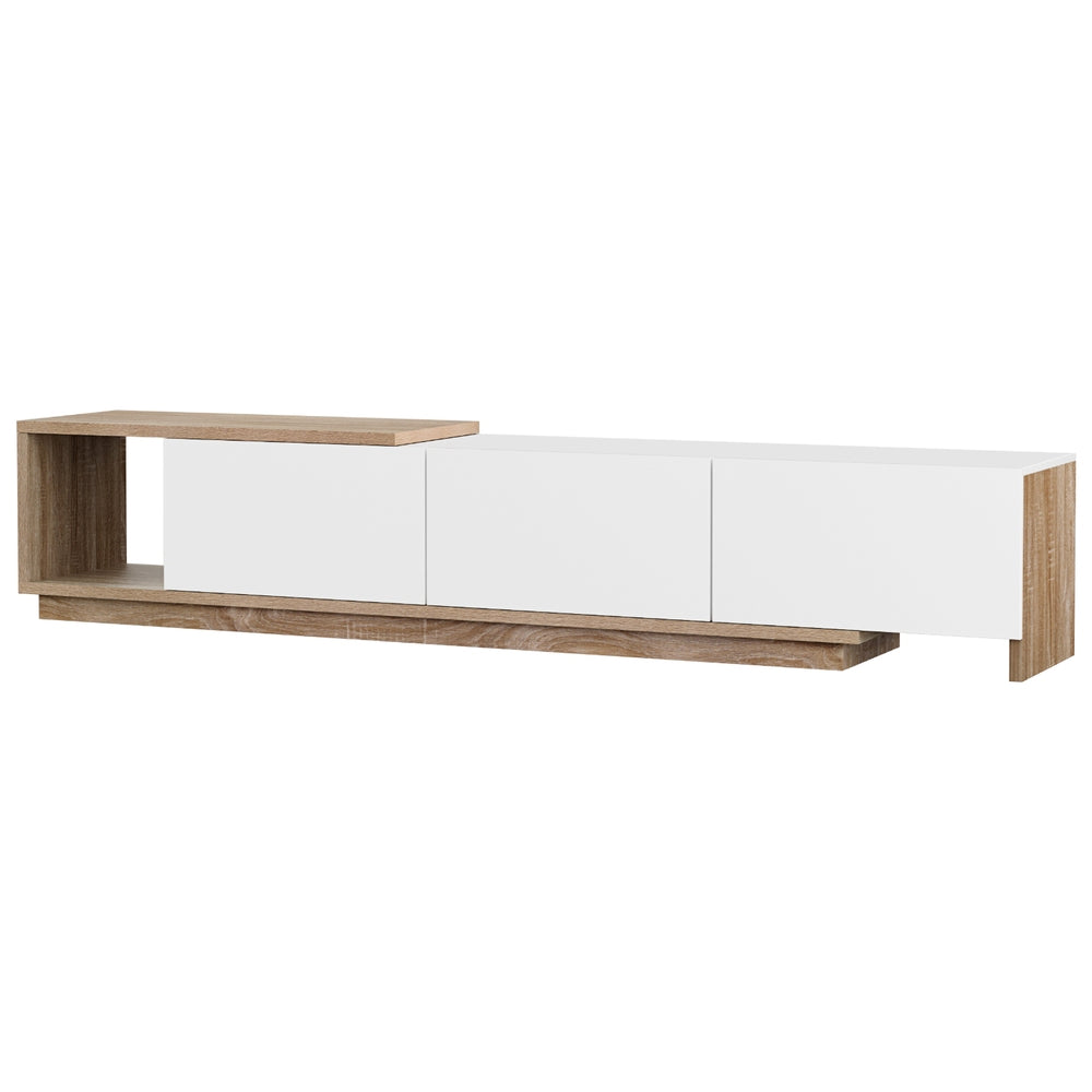 Artiss | TV Cabinet | Entertainment Unit | Extendable Design | White Oak Finish