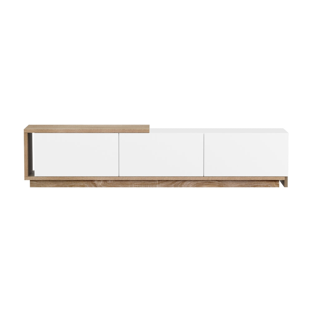 Artiss | TV Cabinet | Entertainment Unit | Extendable Design | White Oak Finish