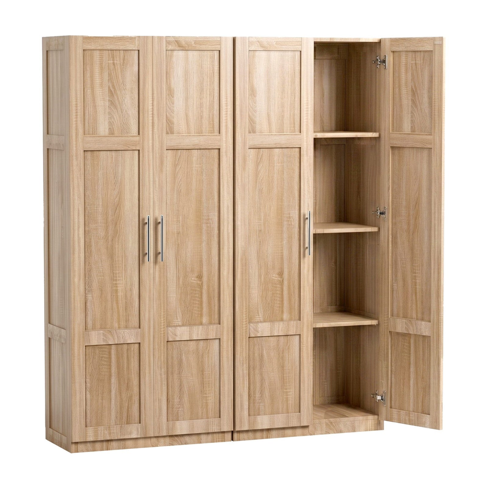 Buffet Hutch Sideboard Cabinets | 2 Pack | Kitchen Pantry Storage | Pine