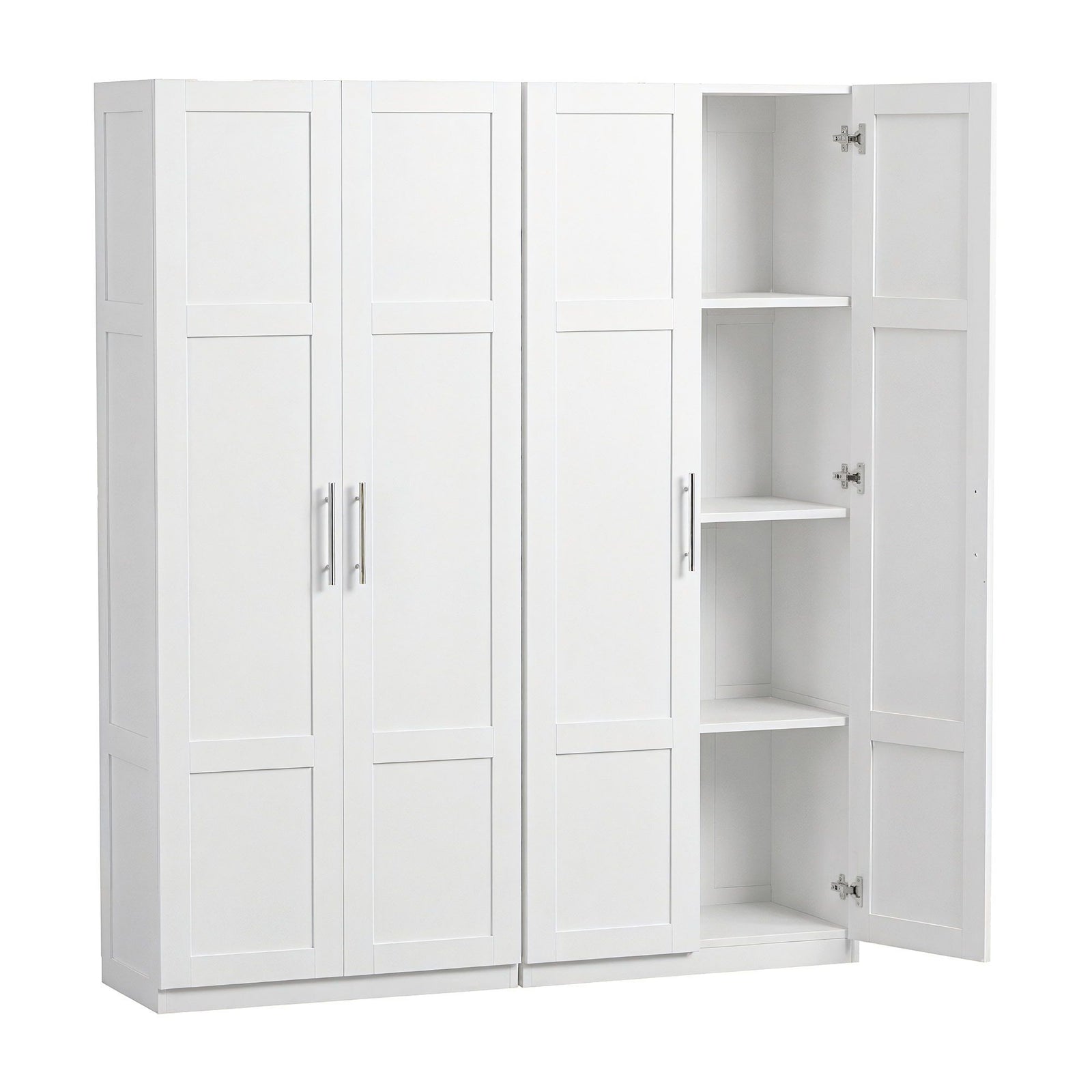Buffet Hutch Sideboard Cabinets | 2 Pack | Kitchen Pantry Storage | White
