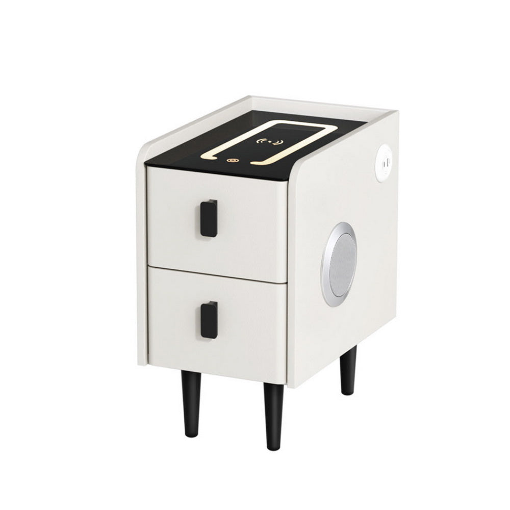 Smart Bedside Table | Wireless Charging | AIDA | White