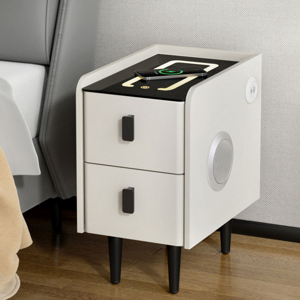 Smart Bedside Table | Wireless Charging | AIDA | White