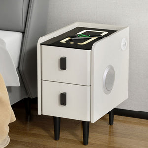 Smart Bedside Table | Wireless Charging | AIDA | White