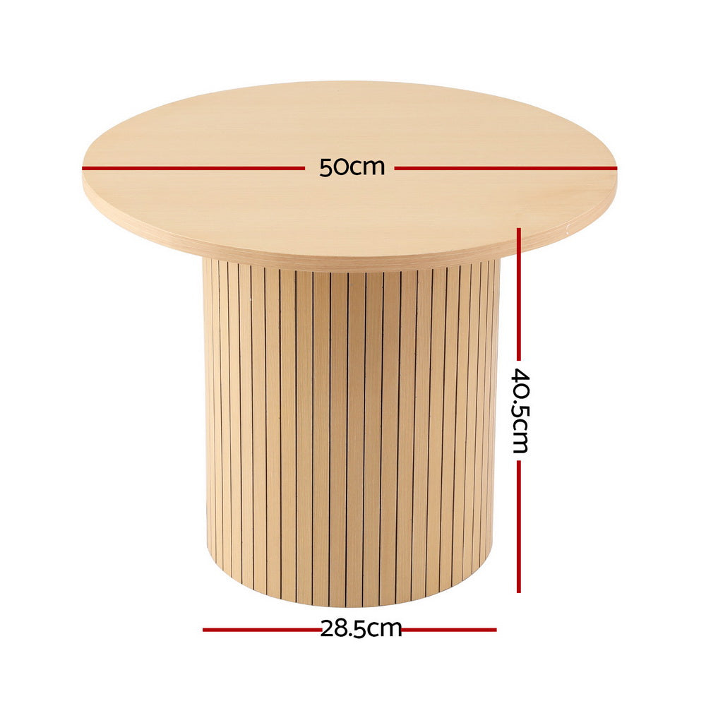 Coffee Table | Round Fluted Design