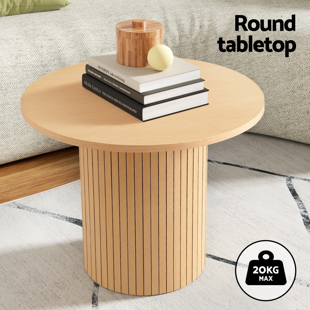 Coffee Table | Round Fluted Design
