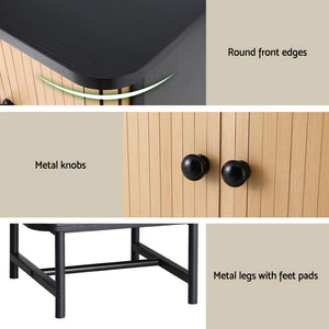 Bedside Table | BORIS | Sliding Doors | Modern Bedroom Storage