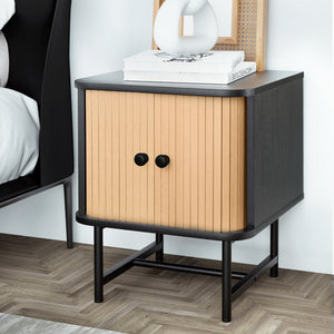 Bedside Table | BORIS | Sliding Doors | Modern Bedroom Storage