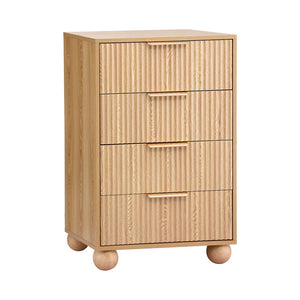 Tallboy Chest of Drawers | 4 Drawer Dresser | Pine Finish
