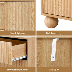 Tallboy Chest of Drawers | 4 Drawer Dresser | Pine Finish