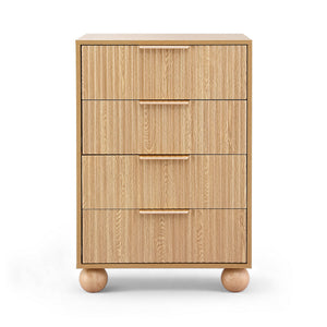 Tallboy Chest of Drawers | 4 Drawer Dresser | Pine Finish