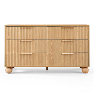 Tallboy Chest of Drawers | 6 Drawer | Pine Finish (Style 1)