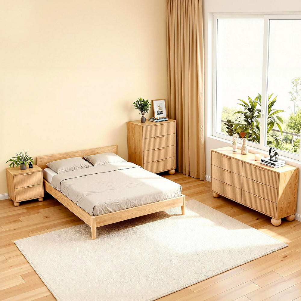 Tallboy Chest of Drawers | 6 Drawer | Pine Finish (Style 1)