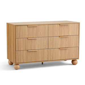 Tallboy Chest of Drawers | 6 Drawer | Pine Finish (Style 1)