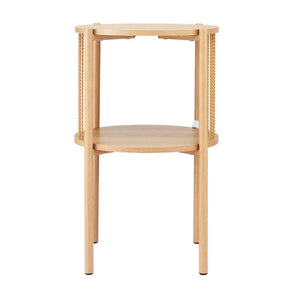 Artiss Coffee Table | 2-Tier | Round | Wood