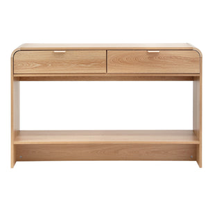 Artiss Console Table Hallway Entryway Storage Drawer Shelf Curved Edge 120CM Pine