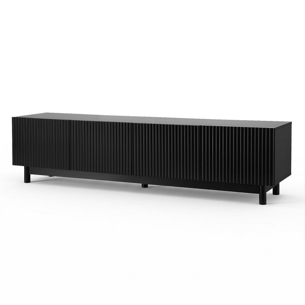Entertainment Unit | TV Stand Cabinet | 180cm | Black Finish