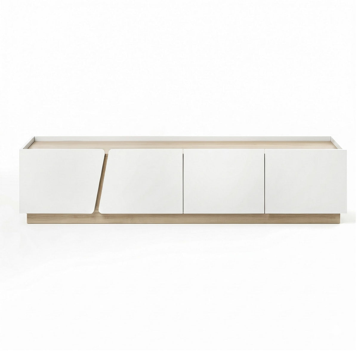 Artiss 180cm TV Unit Storage Cabinet Living Room White & Pine
