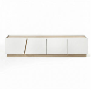 Artiss 180cm TV Unit Storage Cabinet Living Room White & Pine