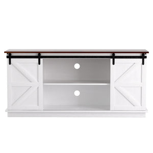 Buffet Sideboard Cabinet | Sliding Doors | Kitchen Storage | White